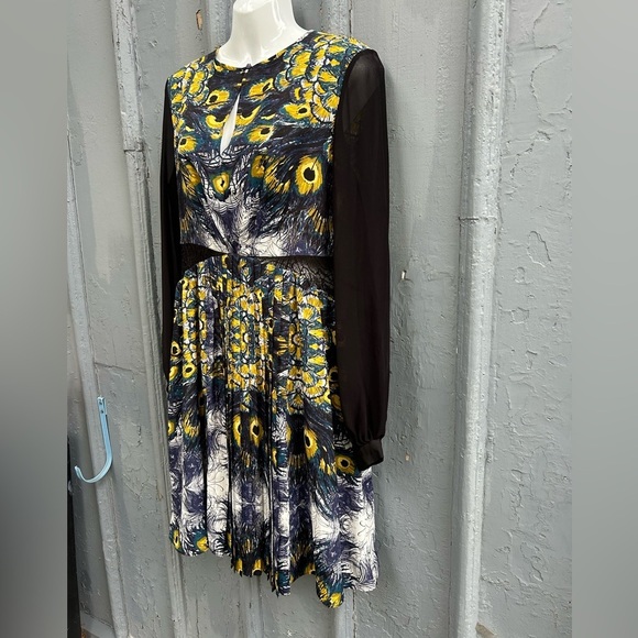 Nicole Richie for Impulse pleated patterned dress, size 8 - Picture 4 of 13